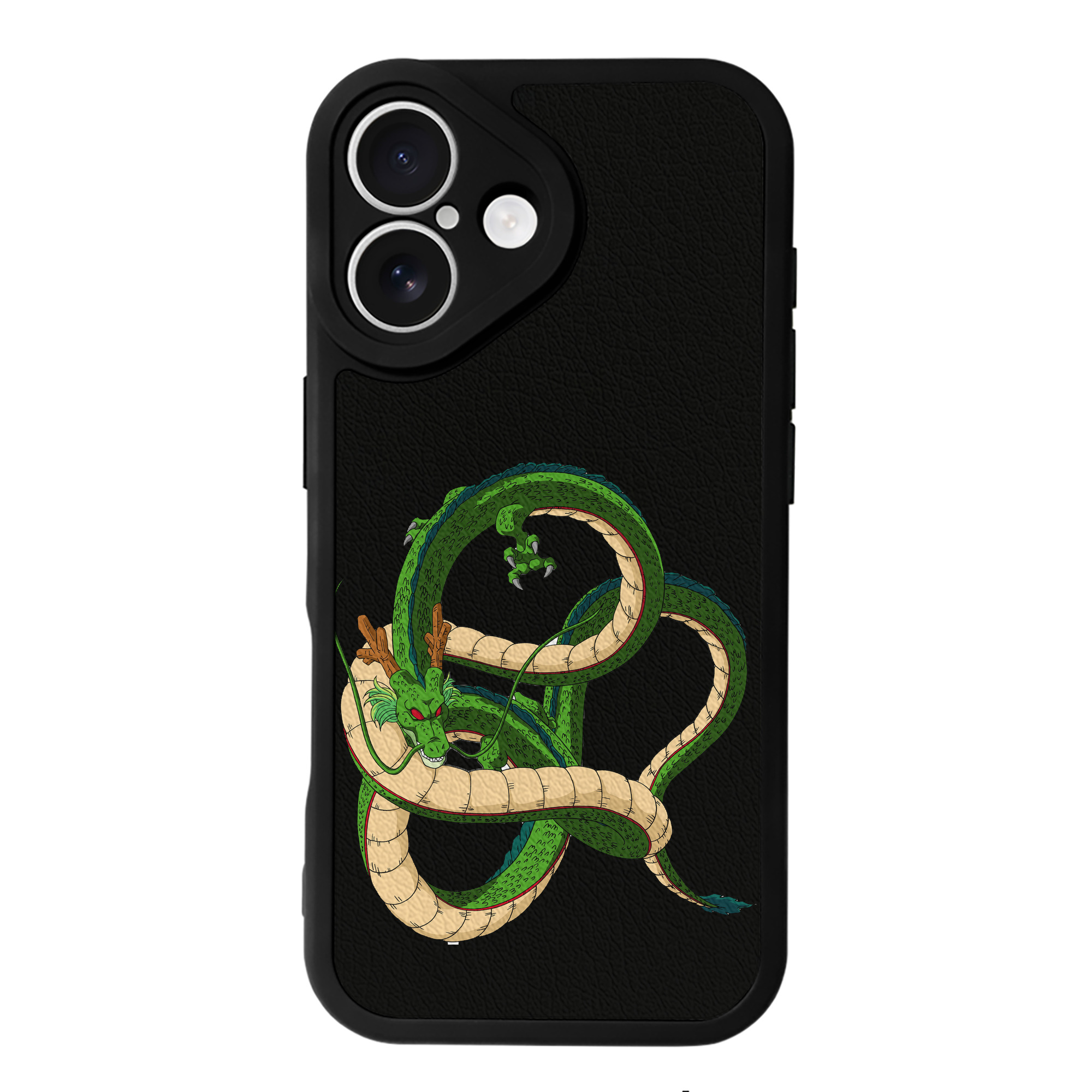 （画像用） ドラゴンボール 神龍 シェンロン DRAGON BALL Shenron 【iPhone 16シリーズ対応】シリコンスマホケース（レザー調） 材質：シリコン
